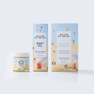 Willow By The Sea Soothe New Baby Skin Care Gift Set