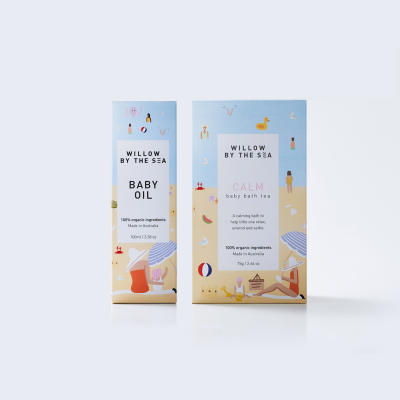 Willow By The Sea Calm Baby Bathing Baby Oil Gift Set